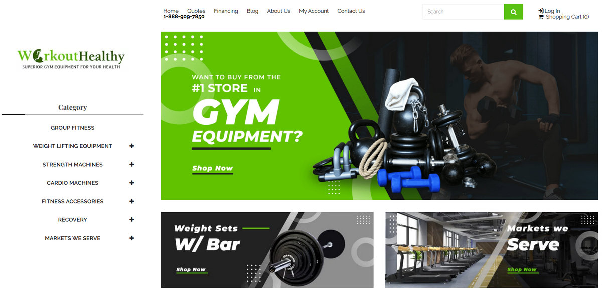 medical ecommerce website